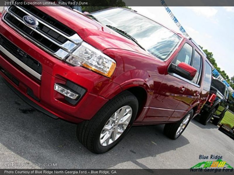 Ruby Red / Dune 2017 Ford Expedition Limited