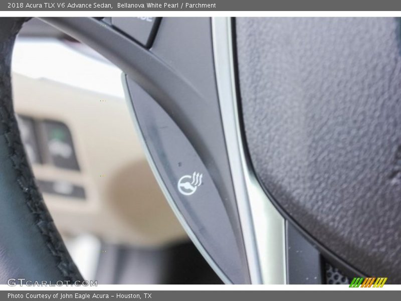 Bellanova White Pearl / Parchment 2018 Acura TLX V6 Advance Sedan