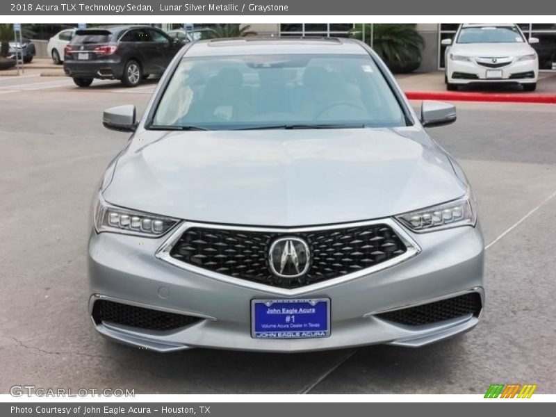 Lunar Silver Metallic / Graystone 2018 Acura TLX Technology Sedan