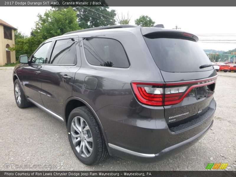 Granite Metallic / Black 2017 Dodge Durango SXT AWD