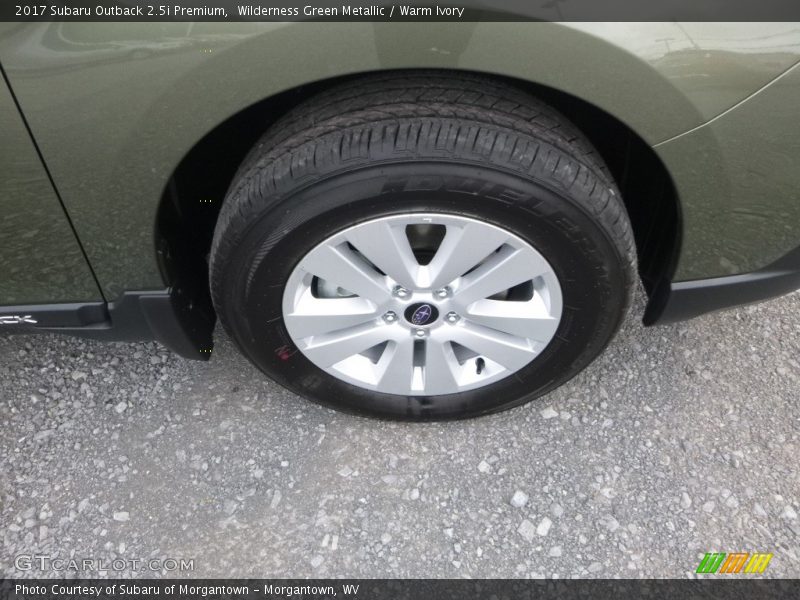 Wilderness Green Metallic / Warm Ivory 2017 Subaru Outback 2.5i Premium
