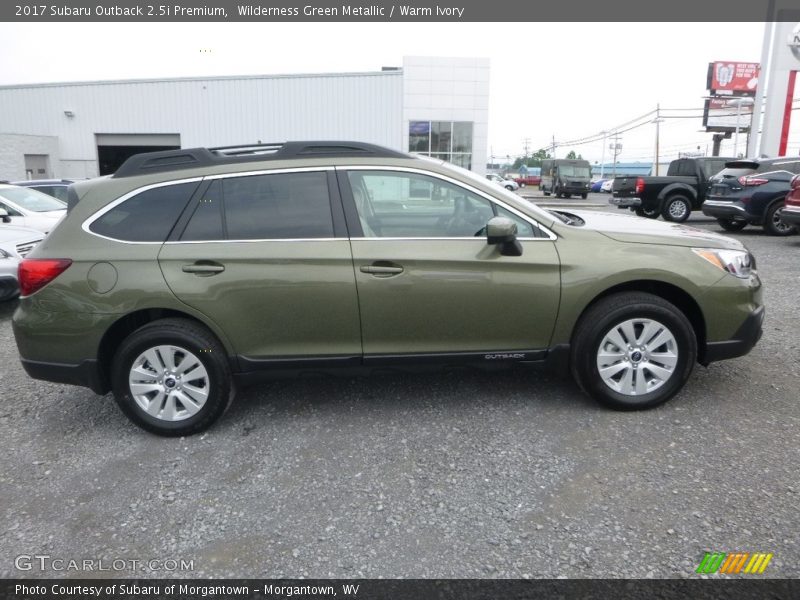 Wilderness Green Metallic / Warm Ivory 2017 Subaru Outback 2.5i Premium