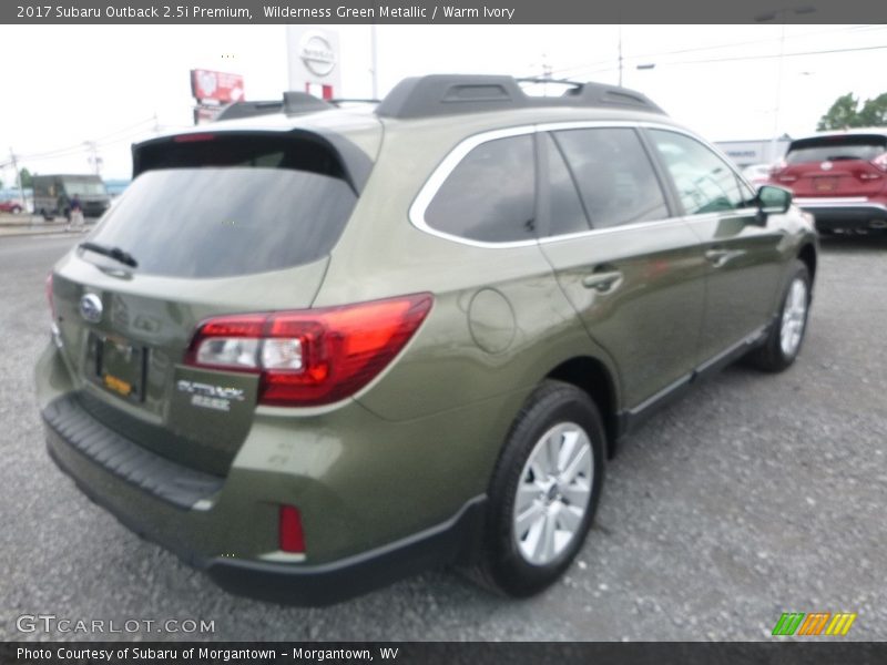Wilderness Green Metallic / Warm Ivory 2017 Subaru Outback 2.5i Premium