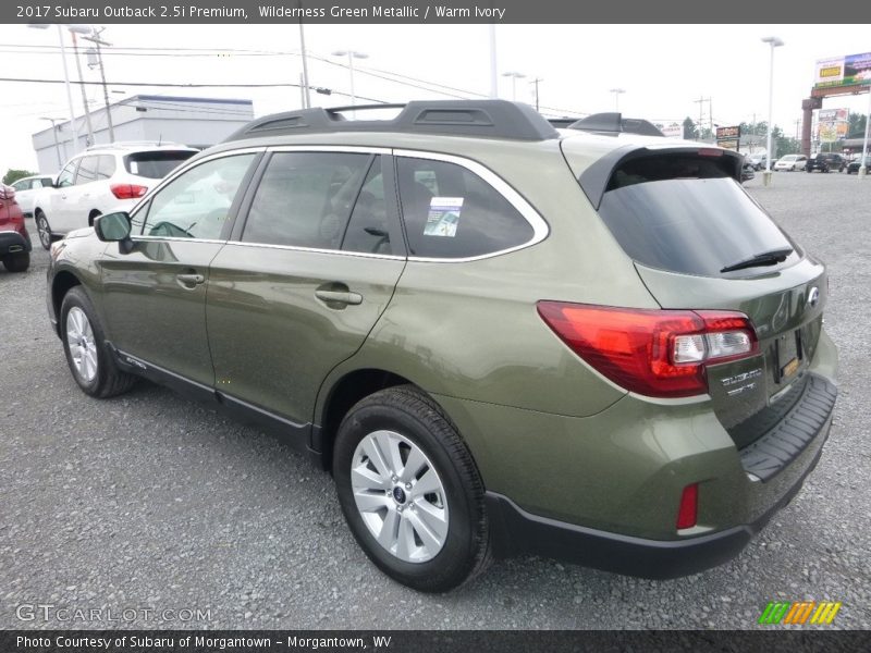 Wilderness Green Metallic / Warm Ivory 2017 Subaru Outback 2.5i Premium