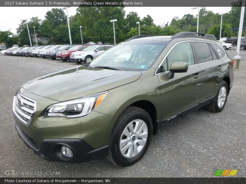 Wilderness Green Metallic / Warm Ivory 2017 Subaru Outback 2.5i Premium