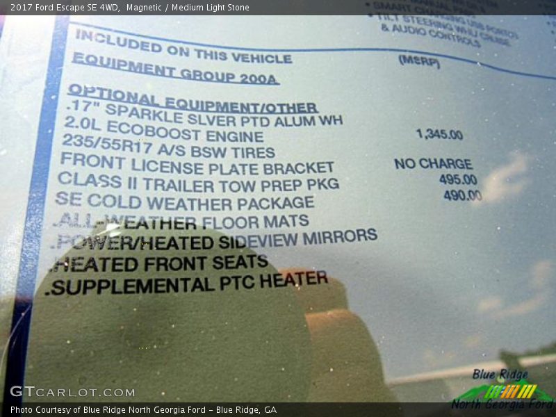 Magnetic / Medium Light Stone 2017 Ford Escape SE 4WD