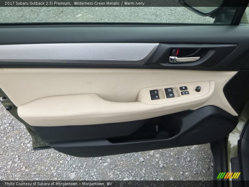 Wilderness Green Metallic / Warm Ivory 2017 Subaru Outback 2.5i Premium
