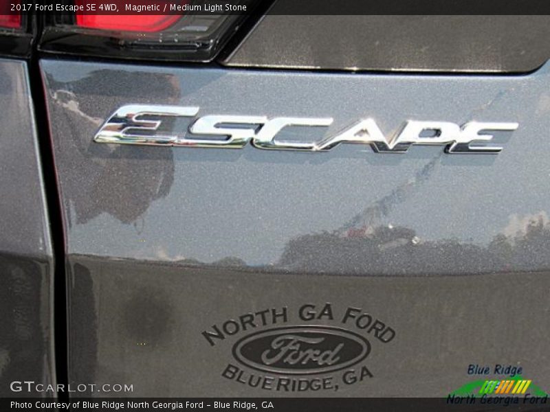 Magnetic / Medium Light Stone 2017 Ford Escape SE 4WD