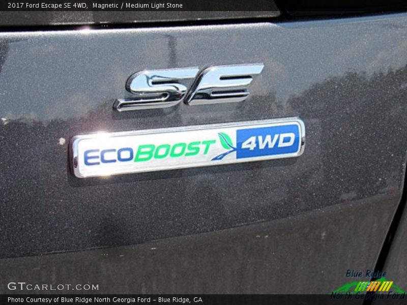 Magnetic / Medium Light Stone 2017 Ford Escape SE 4WD