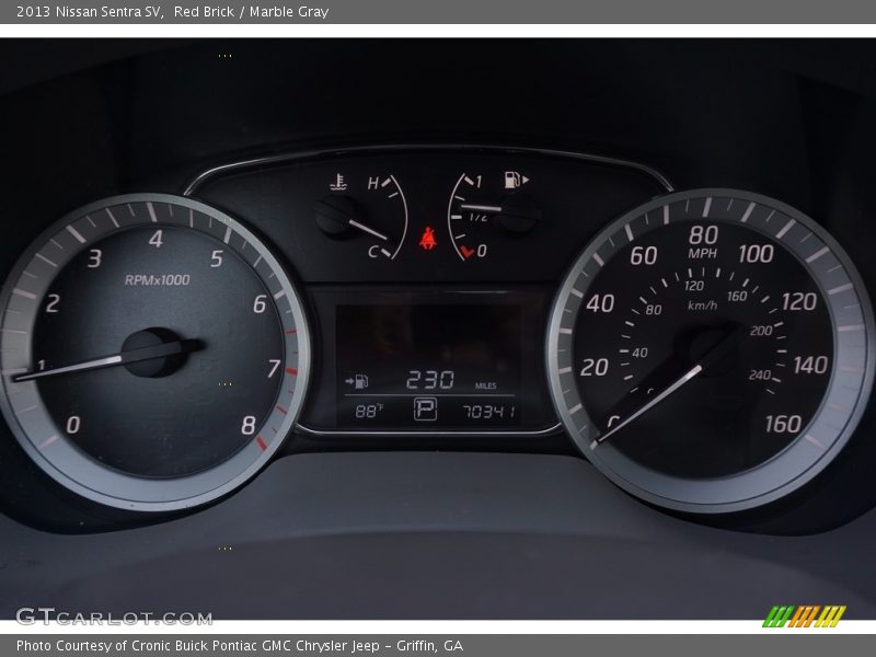 Red Brick / Marble Gray 2013 Nissan Sentra SV