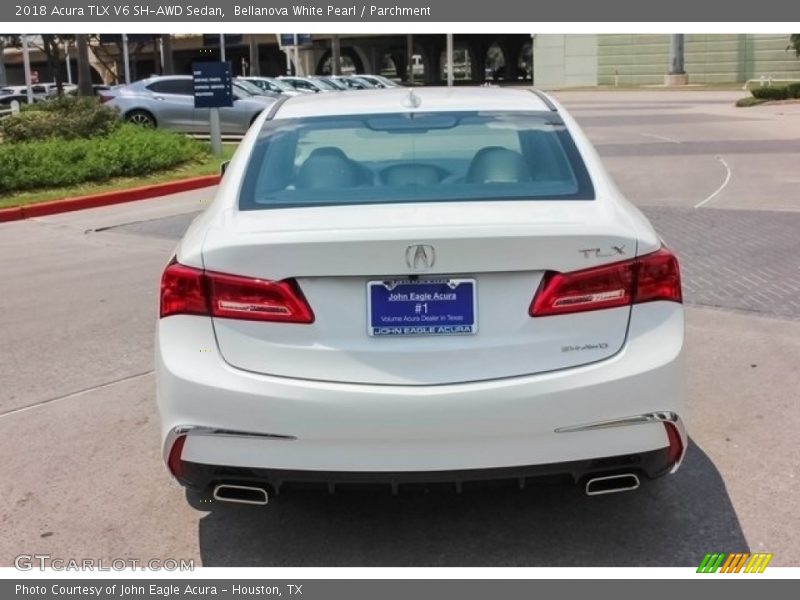 Bellanova White Pearl / Parchment 2018 Acura TLX V6 SH-AWD Sedan