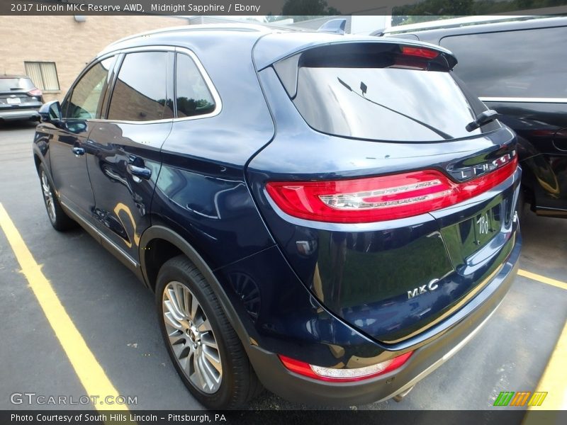 Midnight Sapphire / Ebony 2017 Lincoln MKC Reserve AWD