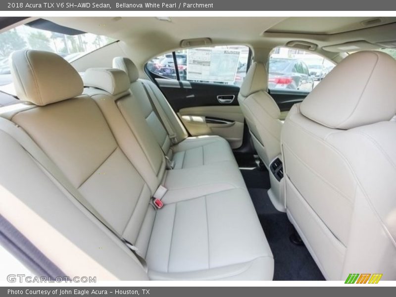 Bellanova White Pearl / Parchment 2018 Acura TLX V6 SH-AWD Sedan