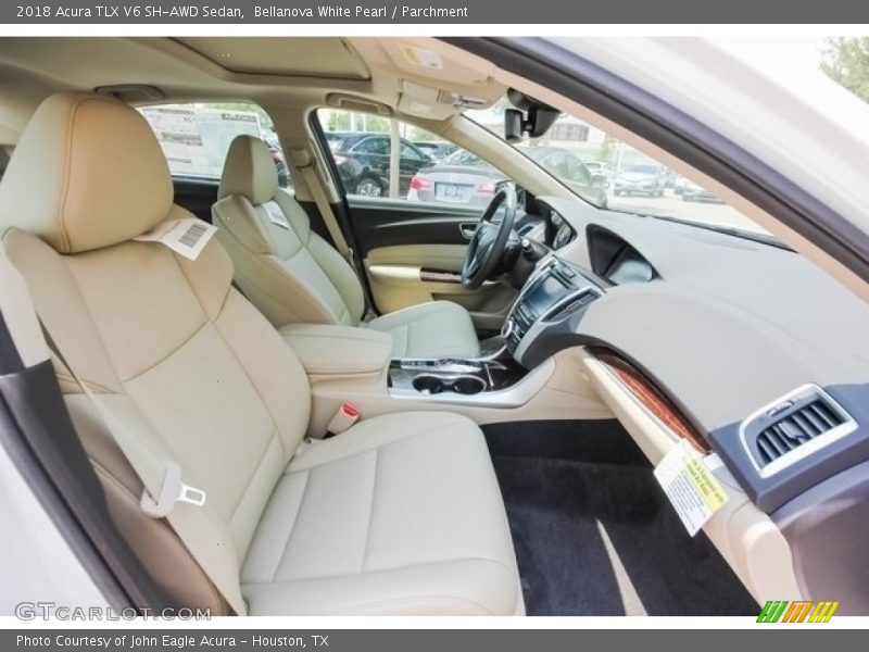 Bellanova White Pearl / Parchment 2018 Acura TLX V6 SH-AWD Sedan