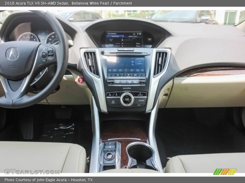 Bellanova White Pearl / Parchment 2018 Acura TLX V6 SH-AWD Sedan