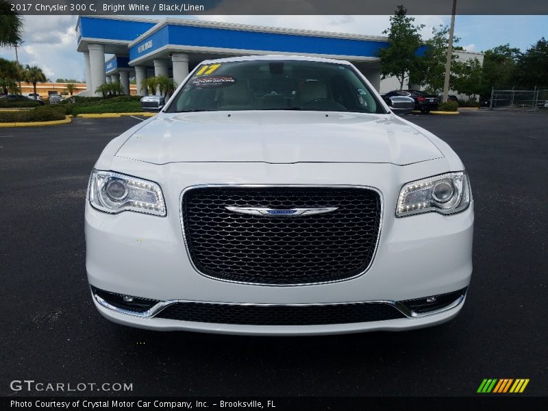 Bright White / Black/Linen 2017 Chrysler 300 C