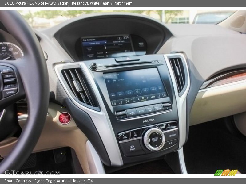 Bellanova White Pearl / Parchment 2018 Acura TLX V6 SH-AWD Sedan