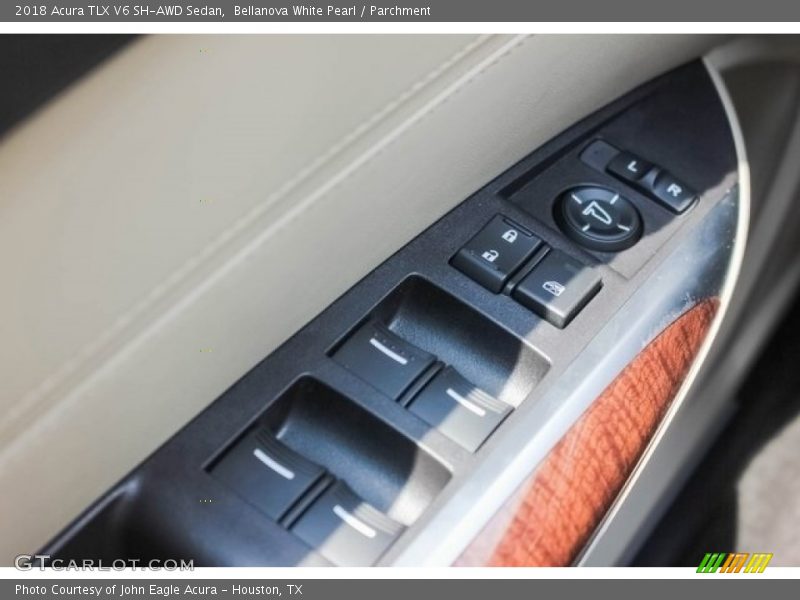 Bellanova White Pearl / Parchment 2018 Acura TLX V6 SH-AWD Sedan