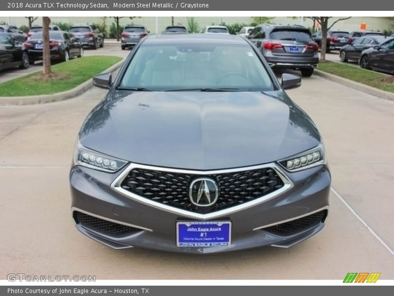 Modern Steel Metallic / Graystone 2018 Acura TLX Technology Sedan