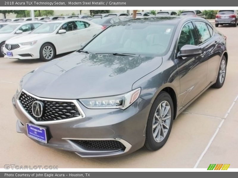 Modern Steel Metallic / Graystone 2018 Acura TLX Technology Sedan