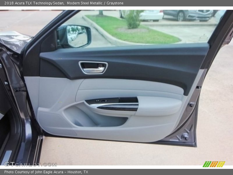 Modern Steel Metallic / Graystone 2018 Acura TLX Technology Sedan