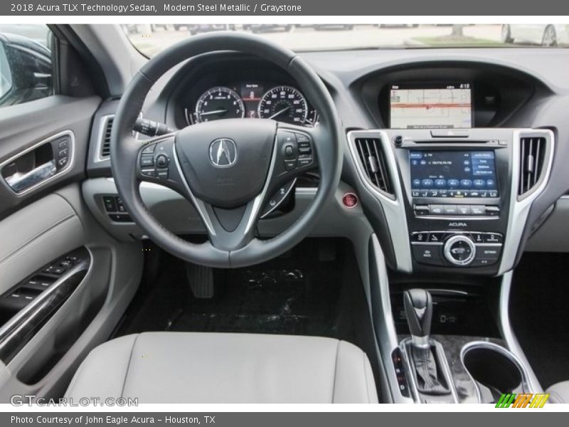 Modern Steel Metallic / Graystone 2018 Acura TLX Technology Sedan
