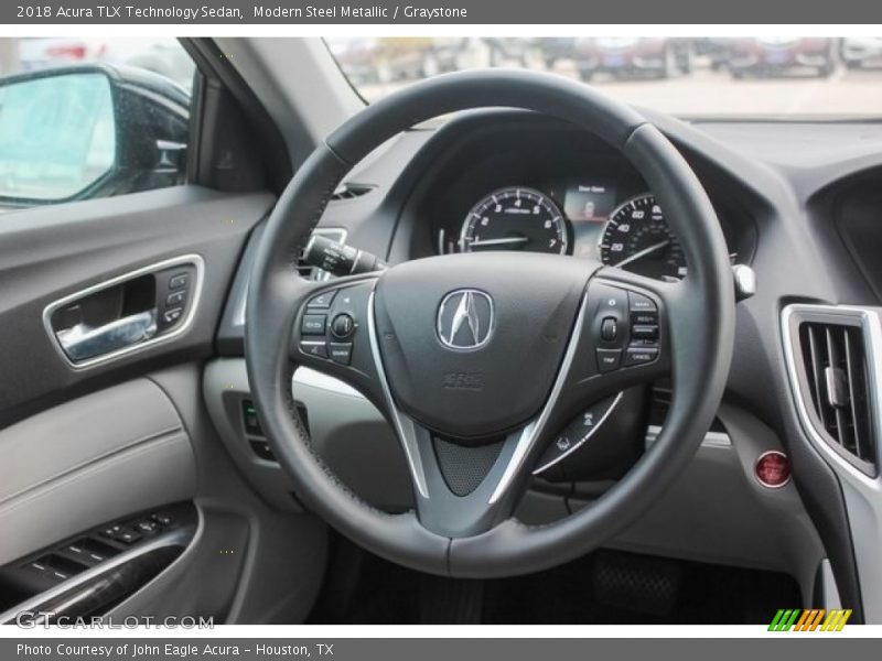 Modern Steel Metallic / Graystone 2018 Acura TLX Technology Sedan