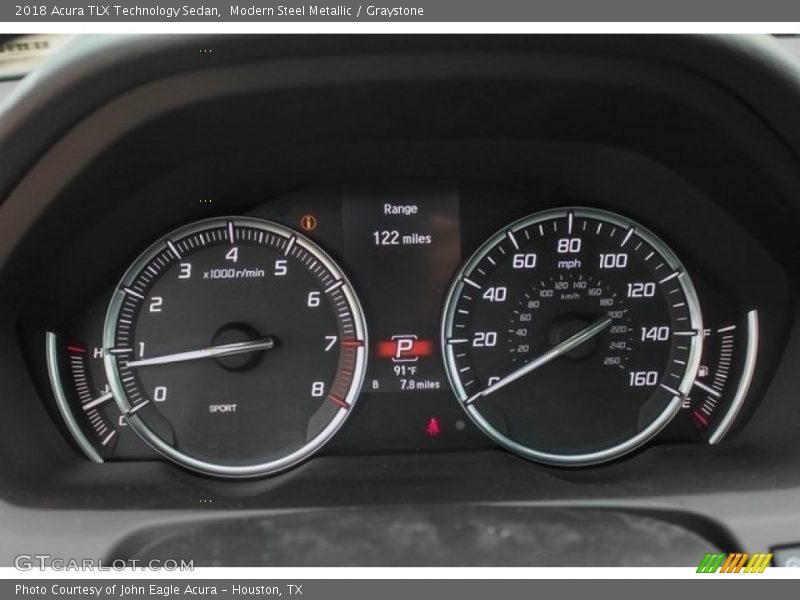 Modern Steel Metallic / Graystone 2018 Acura TLX Technology Sedan