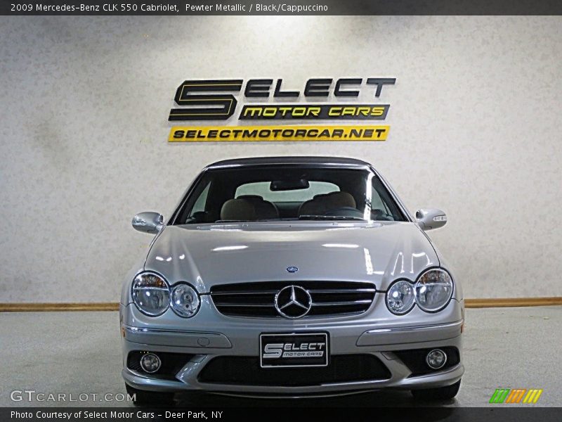 Pewter Metallic / Black/Cappuccino 2009 Mercedes-Benz CLK 550 Cabriolet