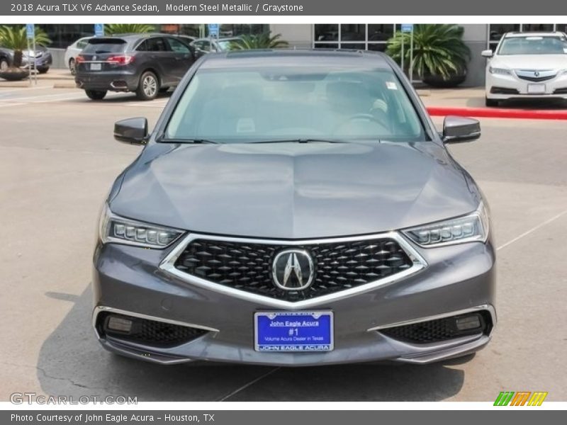 Modern Steel Metallic / Graystone 2018 Acura TLX V6 Advance Sedan