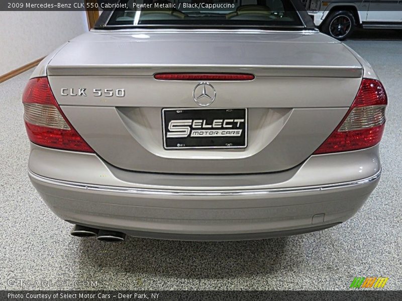 Pewter Metallic / Black/Cappuccino 2009 Mercedes-Benz CLK 550 Cabriolet