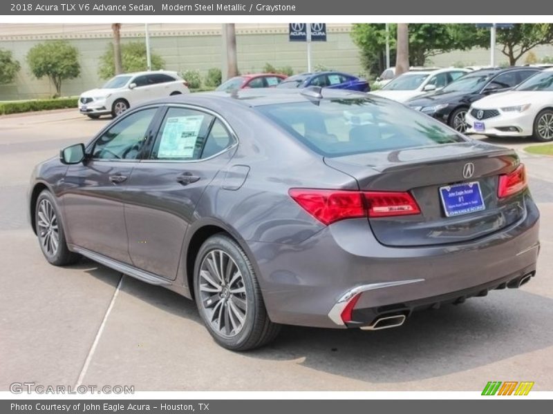 Modern Steel Metallic / Graystone 2018 Acura TLX V6 Advance Sedan