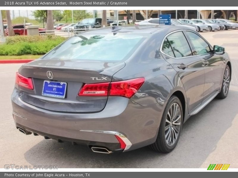 Modern Steel Metallic / Graystone 2018 Acura TLX V6 Advance Sedan