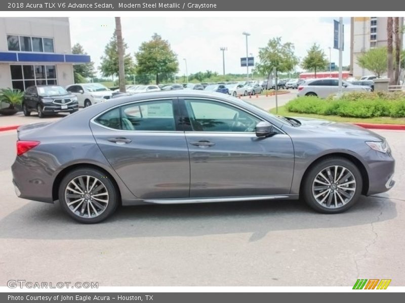 Modern Steel Metallic / Graystone 2018 Acura TLX V6 Advance Sedan