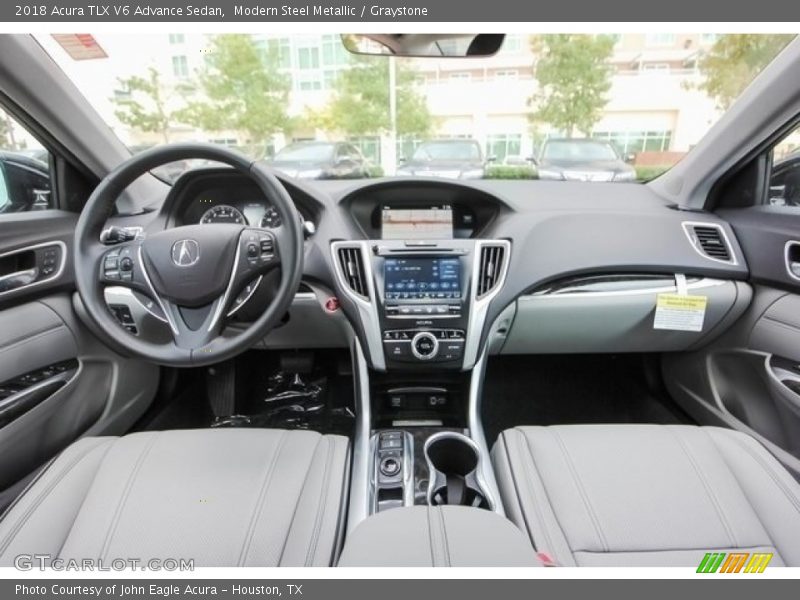 Modern Steel Metallic / Graystone 2018 Acura TLX V6 Advance Sedan