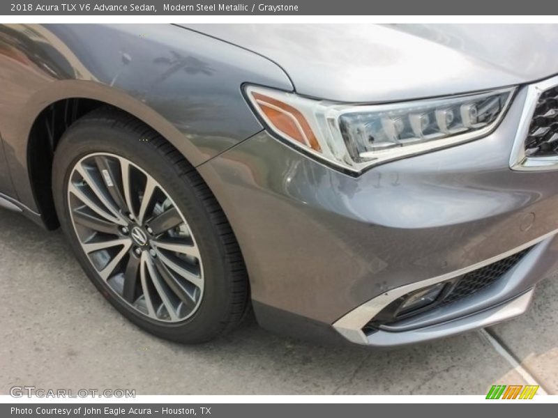 Modern Steel Metallic / Graystone 2018 Acura TLX V6 Advance Sedan