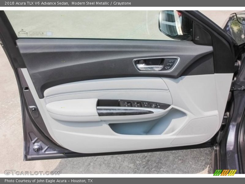 Modern Steel Metallic / Graystone 2018 Acura TLX V6 Advance Sedan