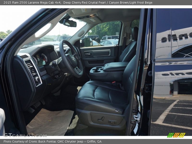 Deep Cherry Red Crystal Pearl / Canyon Brown/Light Frost Beige 2015 Ram 2500 Laramie Mega Cab 4x4