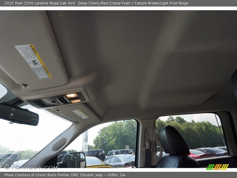 Deep Cherry Red Crystal Pearl / Canyon Brown/Light Frost Beige 2015 Ram 2500 Laramie Mega Cab 4x4