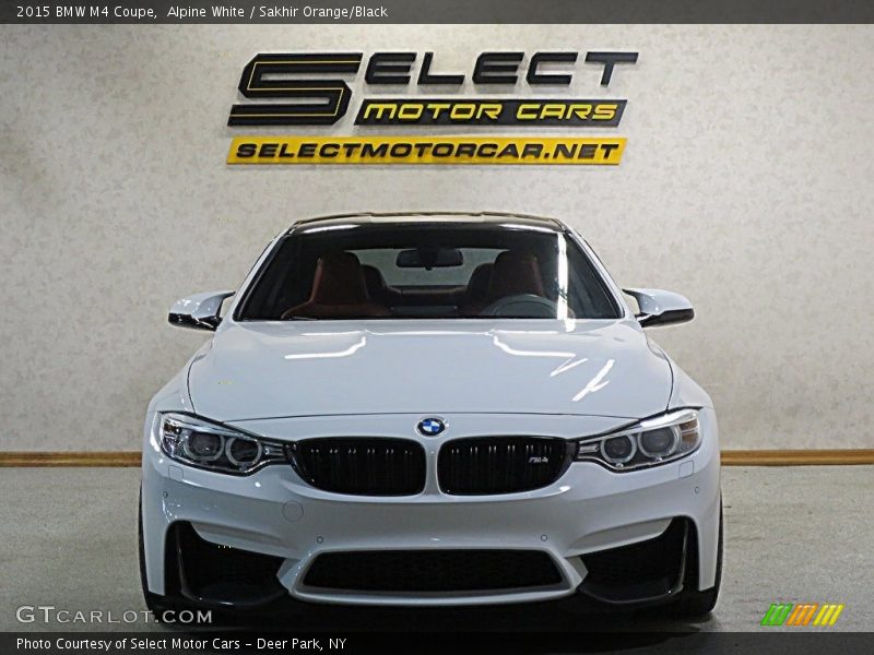 Alpine White / Sakhir Orange/Black 2015 BMW M4 Coupe