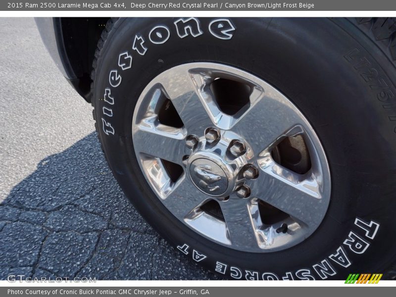 Deep Cherry Red Crystal Pearl / Canyon Brown/Light Frost Beige 2015 Ram 2500 Laramie Mega Cab 4x4