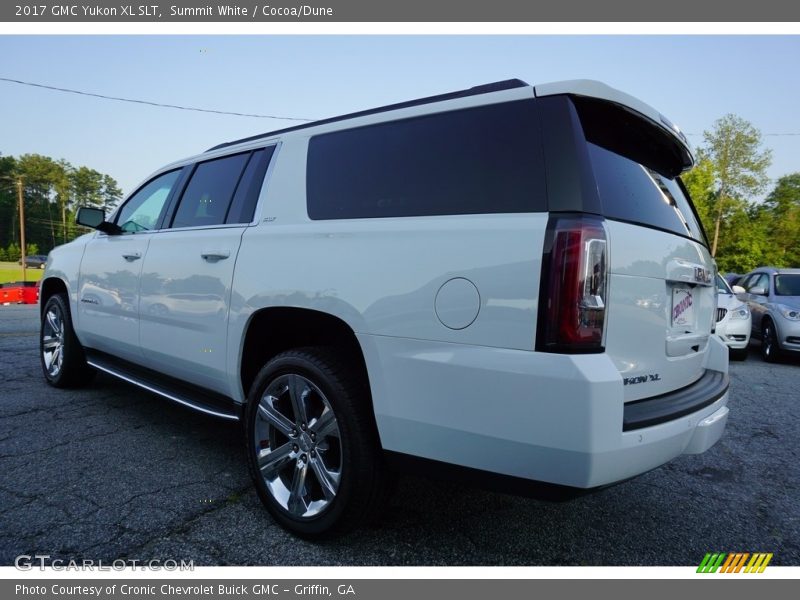 Summit White / Cocoa/Dune 2017 GMC Yukon XL SLT