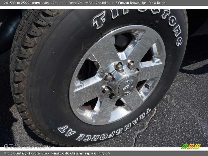 Deep Cherry Red Crystal Pearl / Canyon Brown/Light Frost Beige 2015 Ram 2500 Laramie Mega Cab 4x4