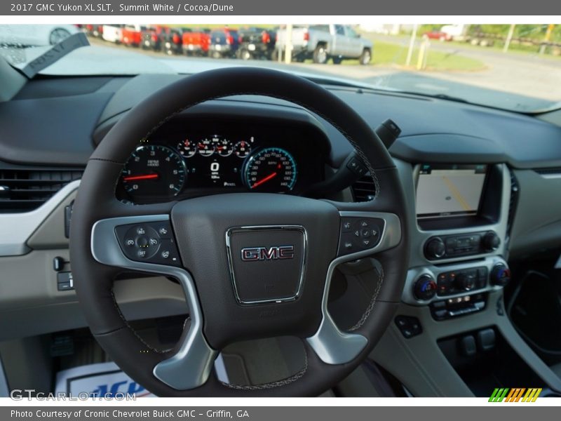 Summit White / Cocoa/Dune 2017 GMC Yukon XL SLT