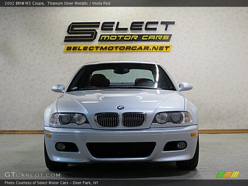 Titanium Silver Metallic / Imola Red 2002 BMW M3 Coupe