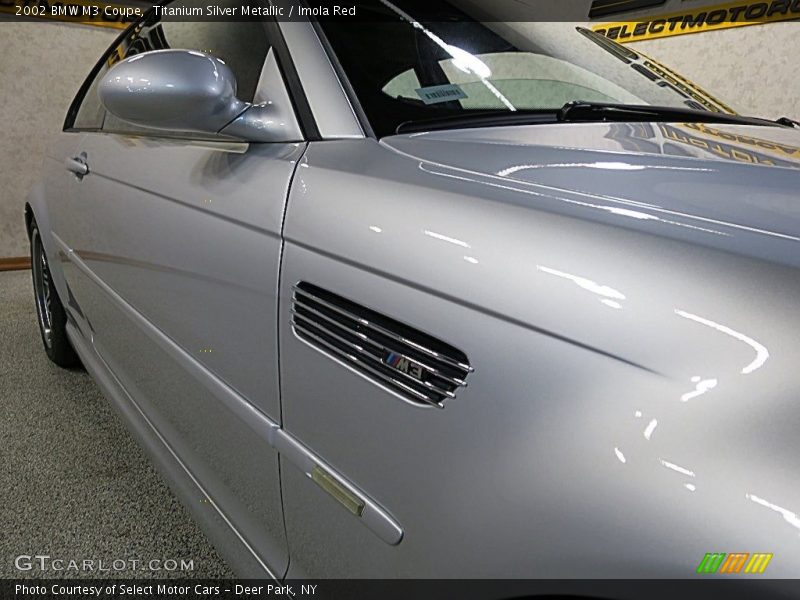 Titanium Silver Metallic / Imola Red 2002 BMW M3 Coupe