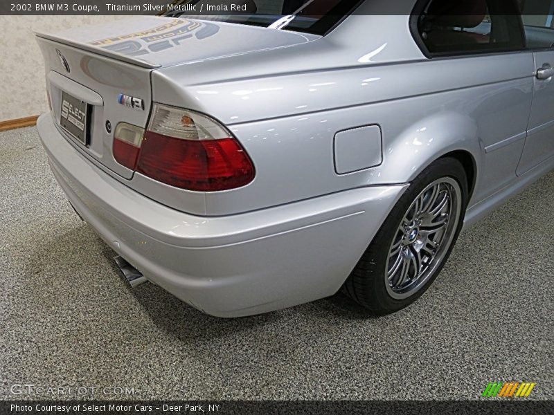 Titanium Silver Metallic / Imola Red 2002 BMW M3 Coupe