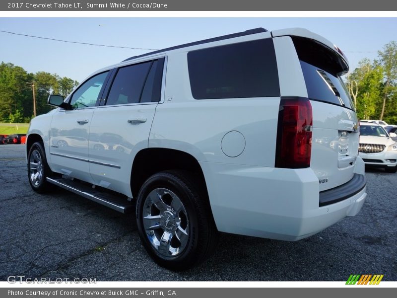 Summit White / Cocoa/Dune 2017 Chevrolet Tahoe LT