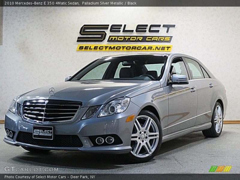 Palladium Silver Metallic / Black 2010 Mercedes-Benz E 350 4Matic Sedan