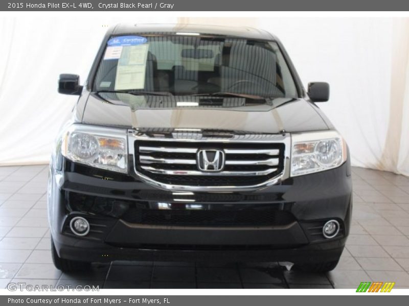 Crystal Black Pearl / Gray 2015 Honda Pilot EX-L 4WD